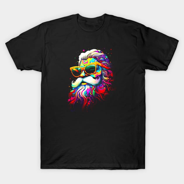 Psychedelic Santa Claus #2 T-Shirt by Butterfly Venom